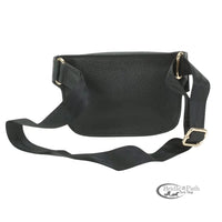 RIVET AND BURR SQUARE FANNY PACK WITH NYLON STRAP