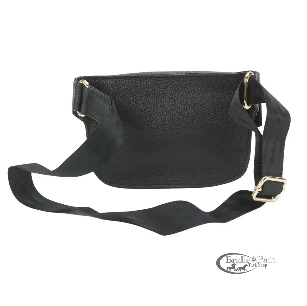 RIVET AND BURR SQUARE FANNY PACK WITH NYLON STRAP