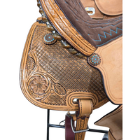 SCOTT THOMAS BARREL SADDLE - ANTIQUE FINISH 14.5"