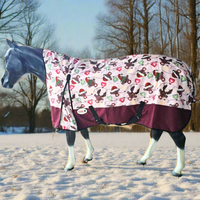 *LIMITED EDITION* MOO COW BURGUNDY BOTTOM 1200D - 250GR HIGH NECK TURNOUT