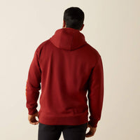 ARIAT MENS REBAR GRAPHIC HOODIE - RUSSET BROWN