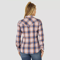 WRANGLER WOMENS RETRO LAVENDER NAVY SHIRT