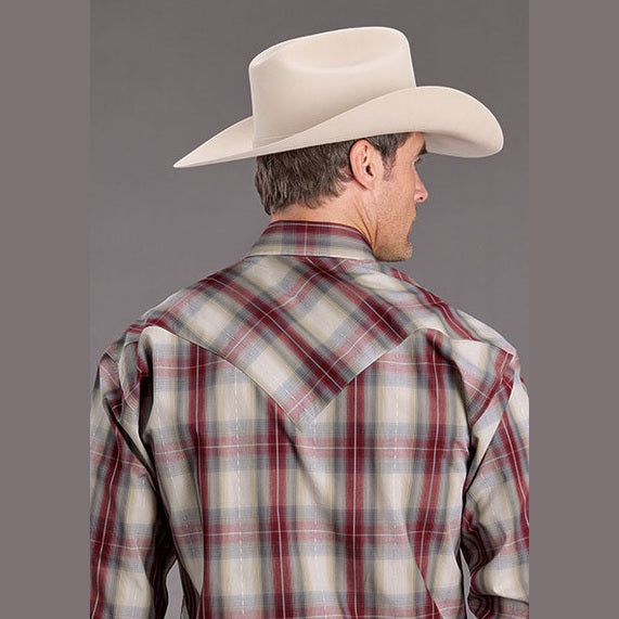 STETSON MENS DIAMOND RANCH DOBBY SHIRT