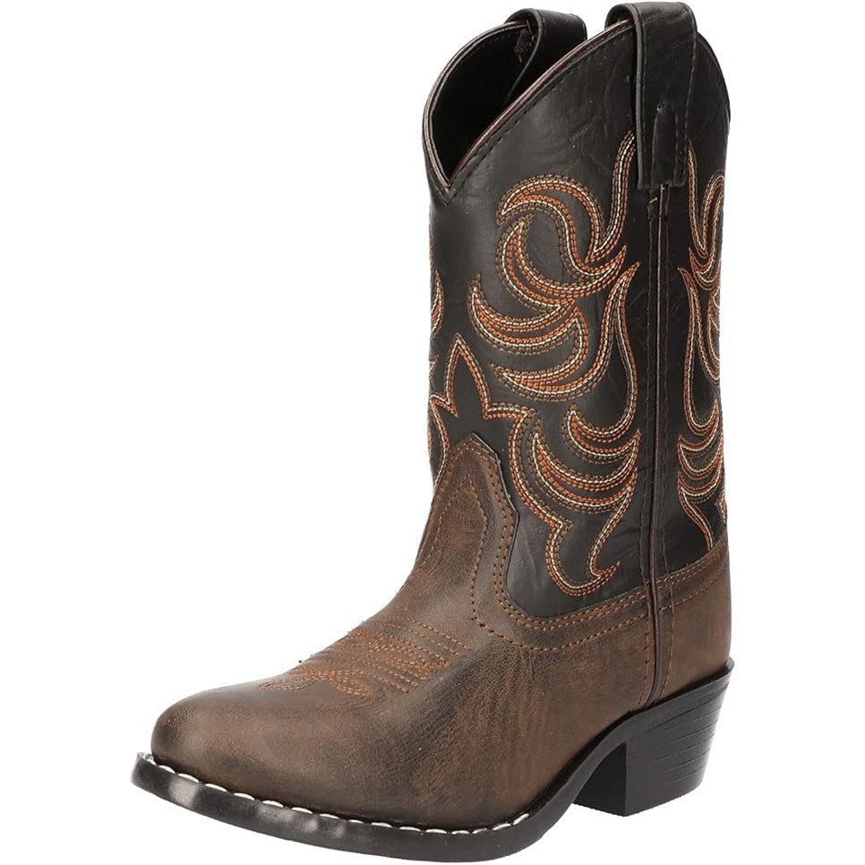 SMOKY MOUNTAIN MONTEREY YOUTH COWBOY BOOT - BROWN