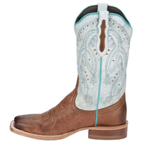 TONY LAMA WOMENS GABRIELLA CARAMEL COWHIDE