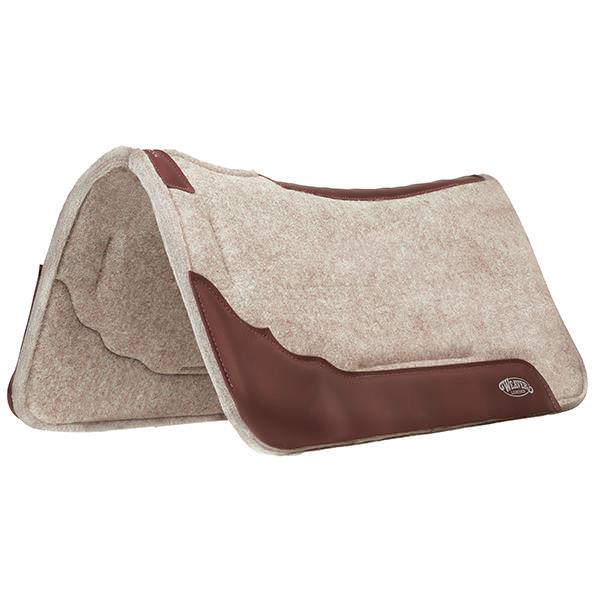SYNERGY CONTOURED WOOL BLEND FELT PERFORMANCE SADDLE PAD - 33" X 32" X 1"