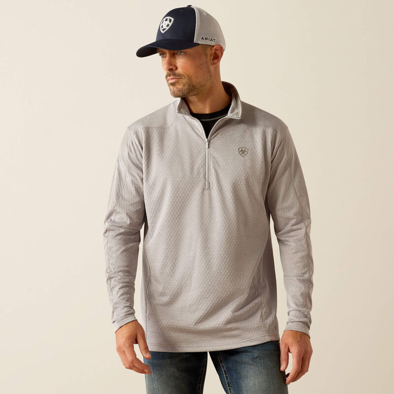 ARIAT MENS HEX FLEECE 1/2 ZIP BASELAYER