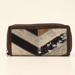 Angel Ranch Clutch Wallet Chevron Brown