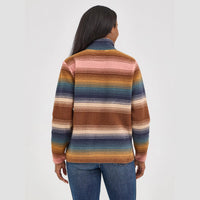 WRANGLER WOMENS RETRO QUARTER ZIP SHERPA PULLOVER