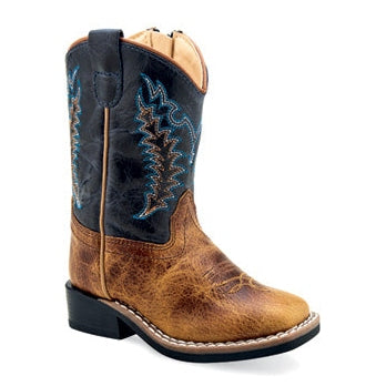 OLD WEST TODDLER WESTERN BOOT SQUARE TOE