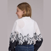 ROPER GIRLS BORDER PRINT SHIRT