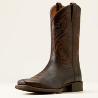 ARIAT MEN SPORT HERDSMAN COWBOY BOOT - BURNISHED CHOCOLATE (Clearance)