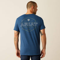ARIAT MENS LINE FRAME HEX TEE SHIRT