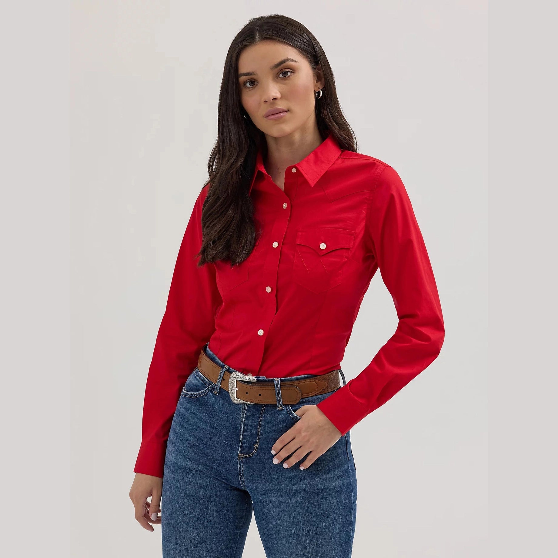 WRANGLER WOMENS WESTERN BUTTON DOWN SHIRT