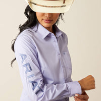 ARIAT WOMENS TEAM KIRBY STRETCH SHIRT - SWEET LAVENDER