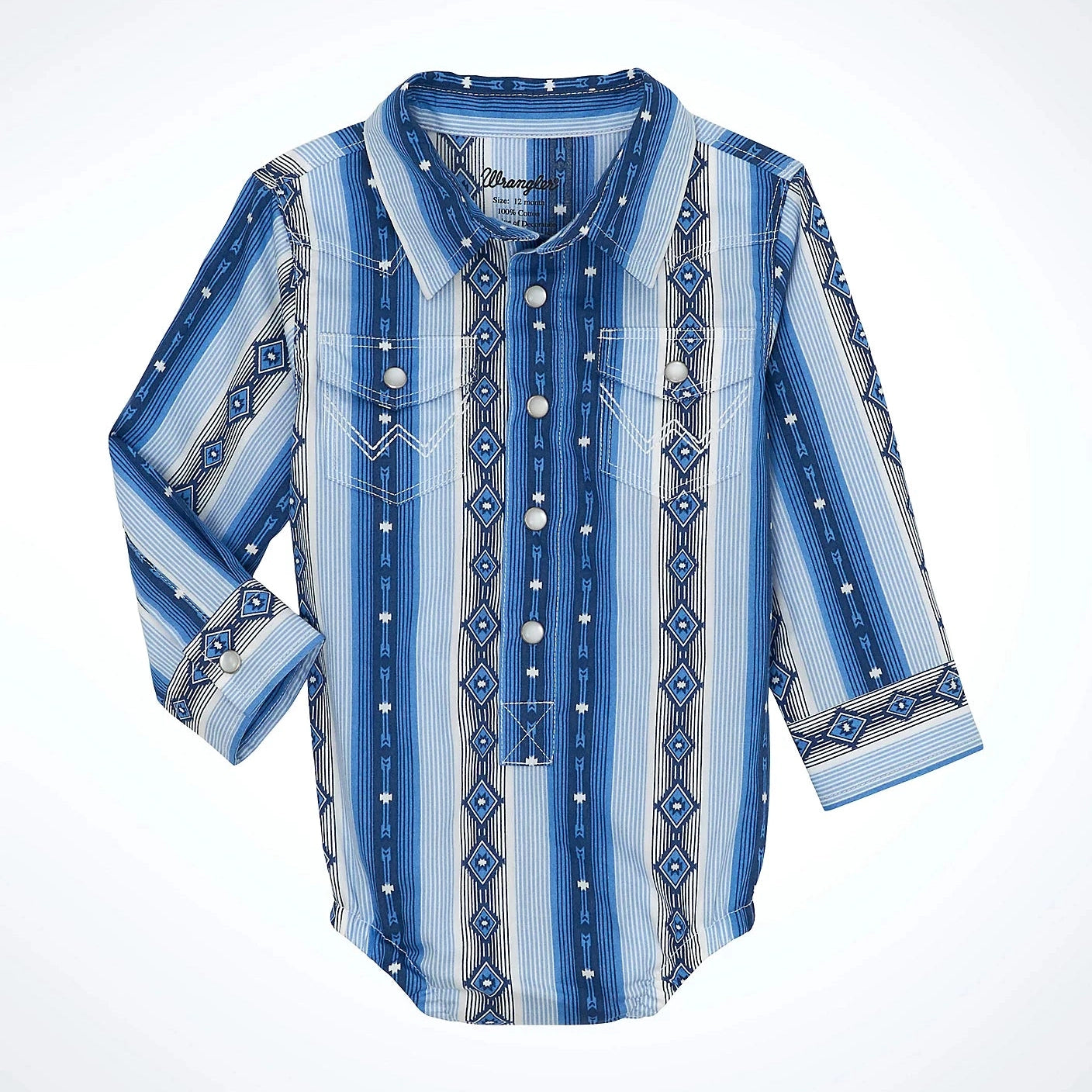WRANGLER BABY BOY CHECOTAH SNAP BODYSUIT