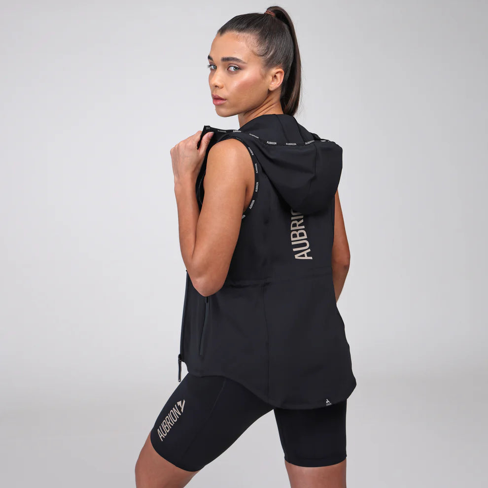 SHIRES AUBRION REACT GILET VEST WITH HOOD