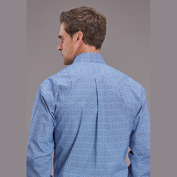 STETSON MENS DAWN MEDALLION PRINT SHIRT