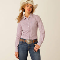 ARIAT WOMENS KIRBY STRETCH SHIRT - FINLEIGH GEO PRINT