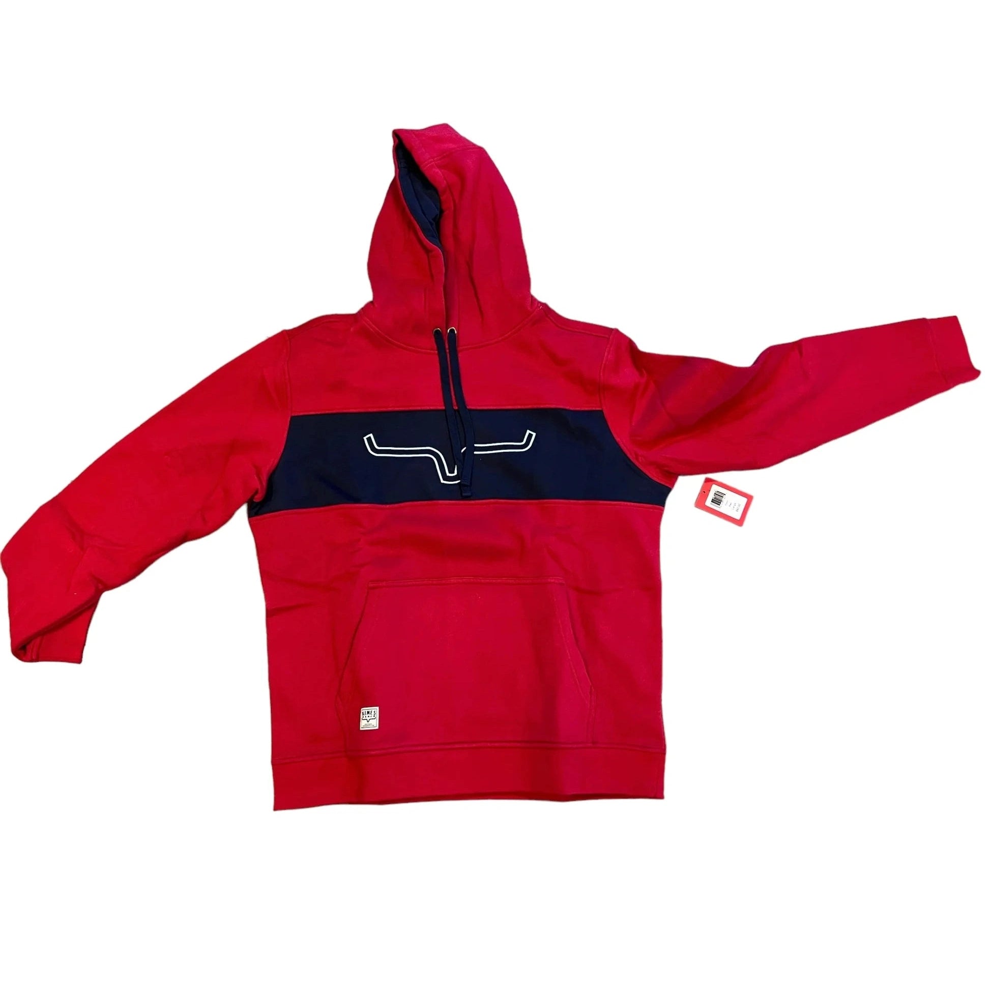 KIMES RANCH MENS RIPON HOODIES - RED/NAVY