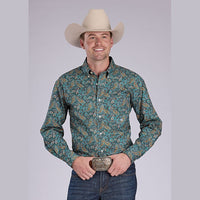 ROPER MENS AMARILLO PRINT SHIRT - DUSK PAISLEY