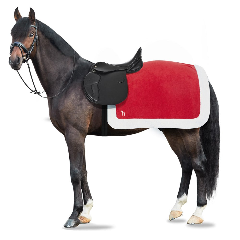 Christmas Horse Riding Set - Santa Hat, Quarter Sheet, Leg Wraps, 3 Piece Bridle Set