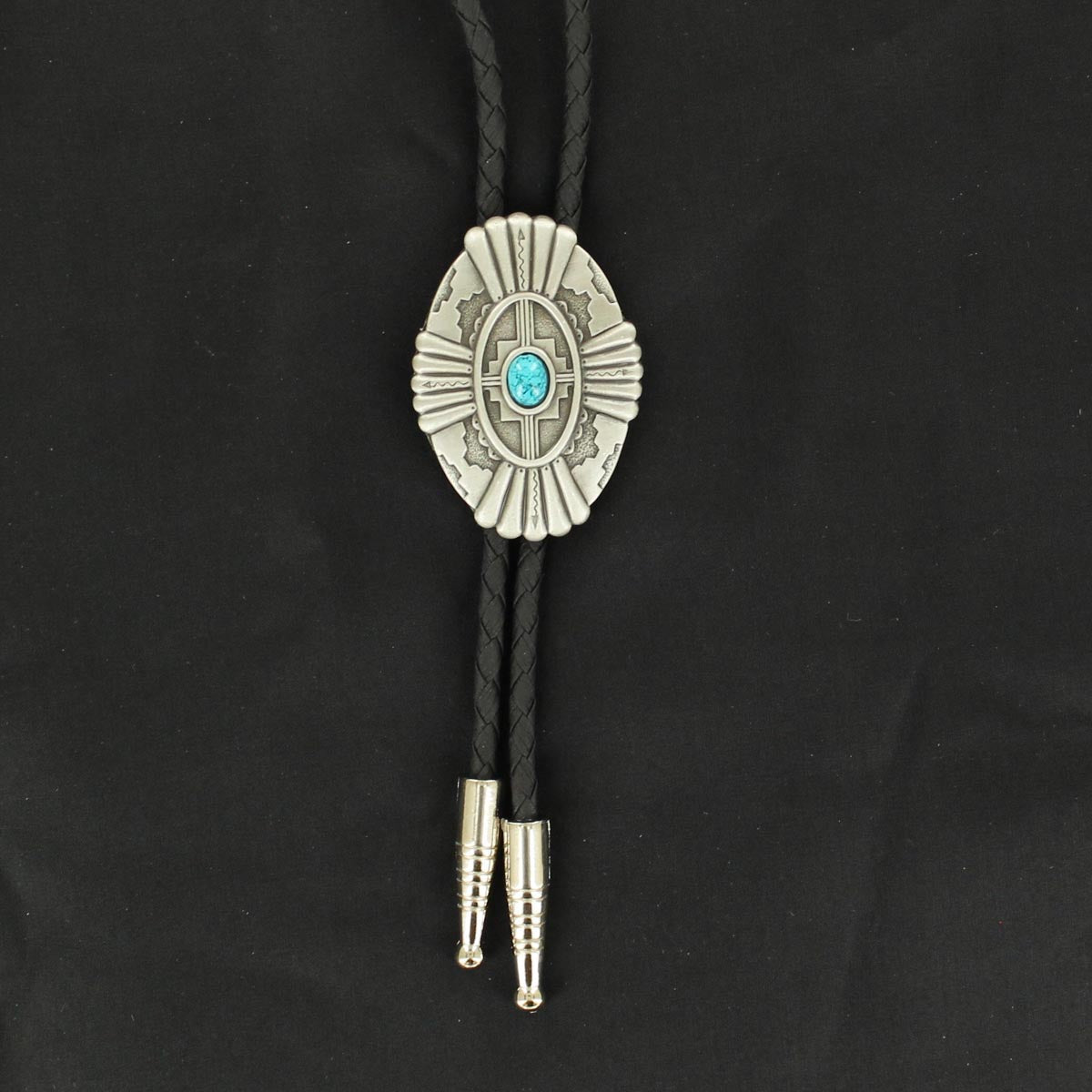 DOUBLE S BOLO TIE - SOUTHWESTERN