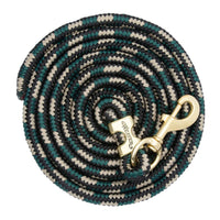 WEAVER LEATHER POLY LEAD ROPE 10' WITH SOLID BRASS SNAP - DIAMOND