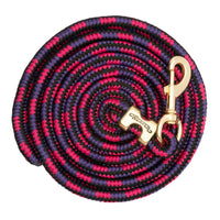 WEAVER LEATHER POLY LEAD ROPE 10' WITH SOLID BRASS SNAP - DIAMOND