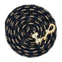 WEAVER LEATHER POLY LEAD ROPE 10' WITH SOLID BRASS SNAP - DIAMOND