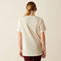 ARIAT GIRLS MEDALLION TEE SHIRT - NATURAL