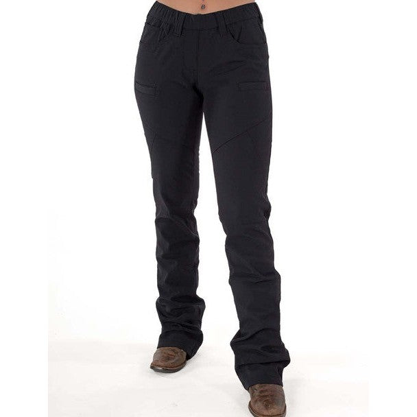COWGIRL TUFF WORK HARD PLAY HARD PANT - BLACK