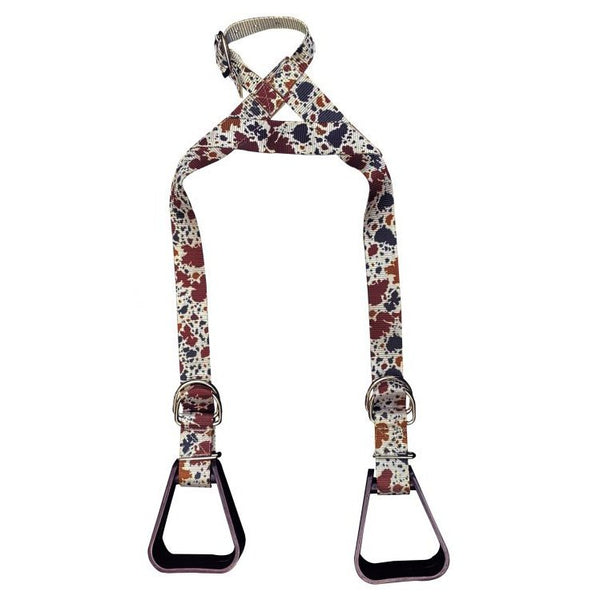 BUDDY STIRRUPS COW PRINT Bridle Path Tack Shop