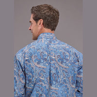 STETSON MENS SUNRISE PAISLEY OPEN POCKET SHIRT