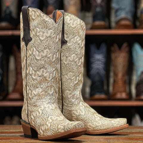 TANNER MARK WOMENS THE BRIDE WESTERN BOOT