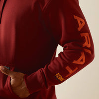 ARIAT MENS REBAR GRAPHIC HOODIE - RUSSET BROWN
