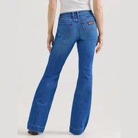 WRANGLER WOMENS RETRO MAE WIDE LEG TROUSER JEAN -LUCY