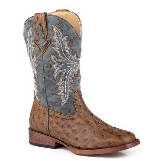ROPER TODDLER HENRY WESTERN BOOT - BROWN
