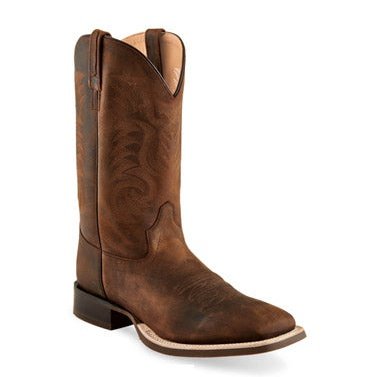 OLD WEST MENS WESTERN BOOT - BROWN