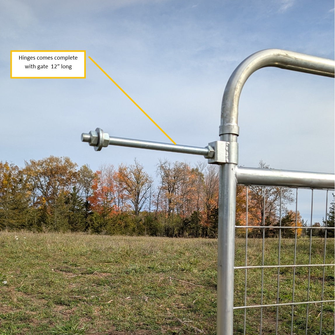 8' MESH GALVANIZED BORDER WIRE MESH GATE