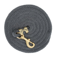 WEAVER LEATHER POLY LEAD ROPE 10' WITH SOLID BRASS SNAP - SOLID COLORS