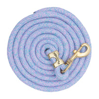 WEAVER LEATHER POLY LEAD ROPE 10' WITH SOLID BRASS SNAP - MOSAIC