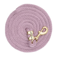 WEAVER LEATHER POLY LEAD ROPE 10' WITH SOLID BRASS SNAP - SOLID COLORS