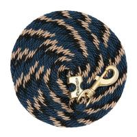 WEAVER LEATHER POLY LEAD ROPE 10' WITH SOLID BRASS SNAP - RIBBON