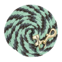 WEAVER LEATHER POLY LEAD ROPE 10' WITH SOLID BRASS SNAP - RIBBON