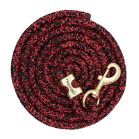 WEAVER LEATHER POLY LEAD ROPE 10' WITH SOLID BRASS SNAP - MOSAIC