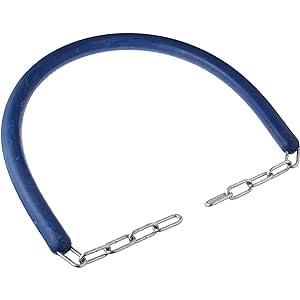 RUBBER STALL GUARD WITH CHAIN - BLUE