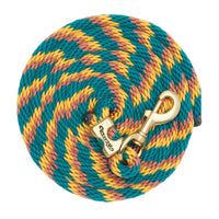 WEAVER LEATHER POLY LEAD ROPE 10' WITH SOLID BRASS SNAP - RIBBON