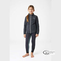 HORZE GIRLS SADIE FLEECE JACKET - NAVY