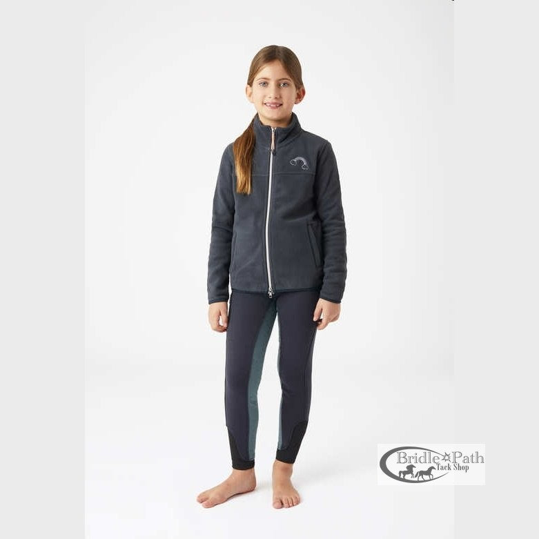 HORZE GIRLS SADIE FLEECE JACKET - NAVY